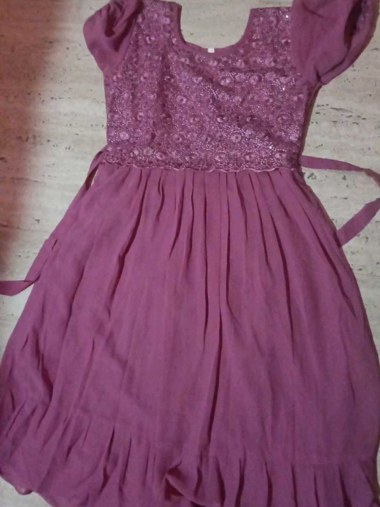 Elegant Purple Dress