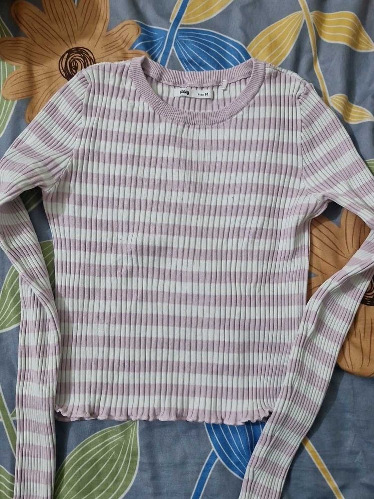 Striped Long Sleeve Top