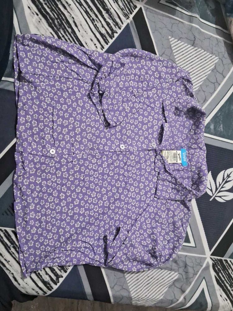 Floral Button-Down Shirt