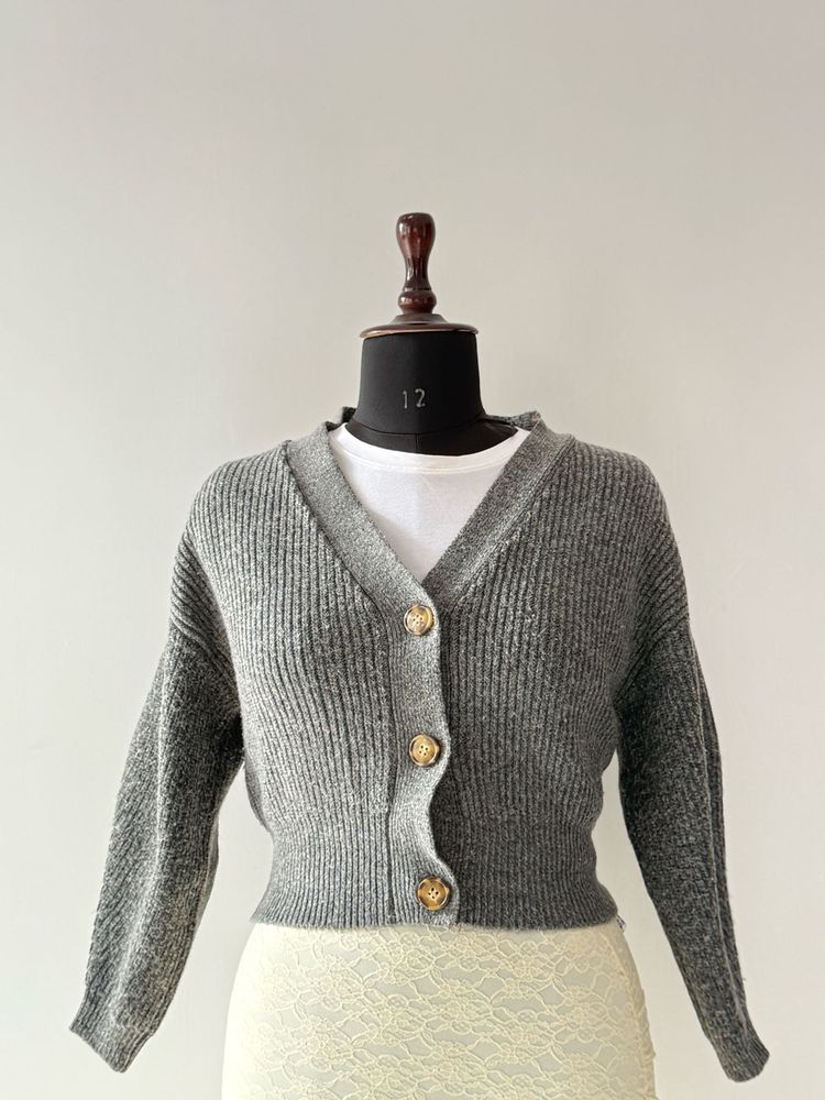 Stylish Grey Cardigan