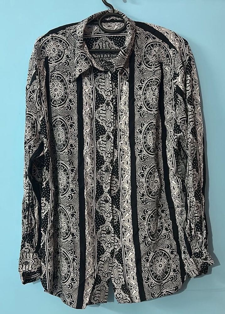 Patterned Long Sleeve Shirt