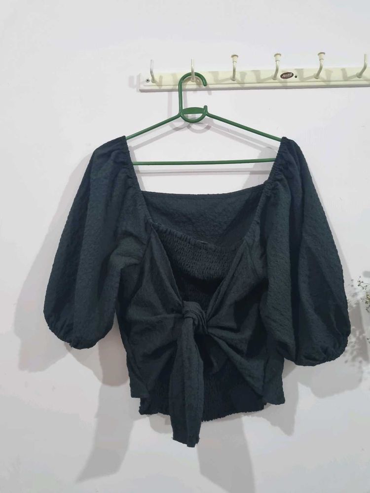 Black Bow Top