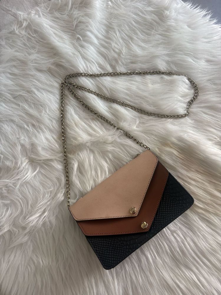 Stylish Color Block Crossbody Bag