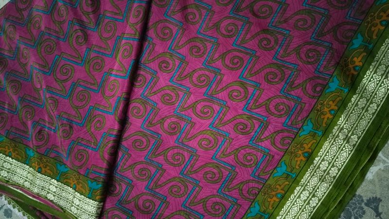 Elegant Purple Patterned Saree