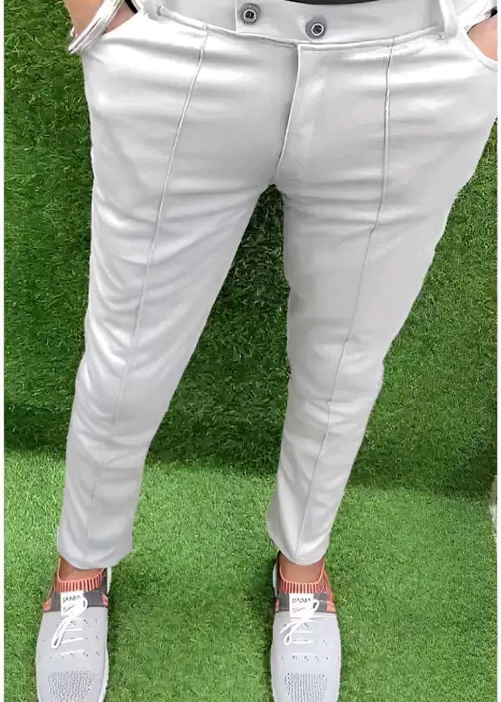 Men&#39;s Silver Casual Trouser (28)