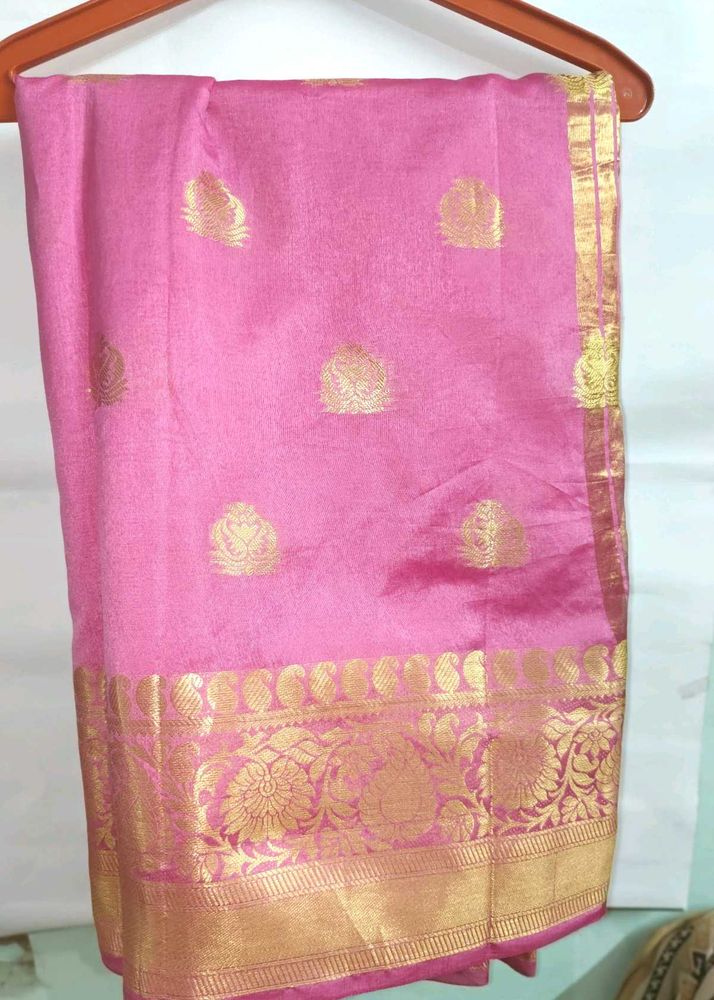 Pink Silk Saree
