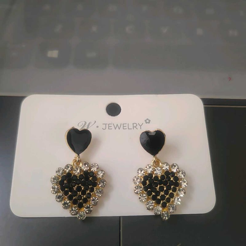 Heart Drop Earrings