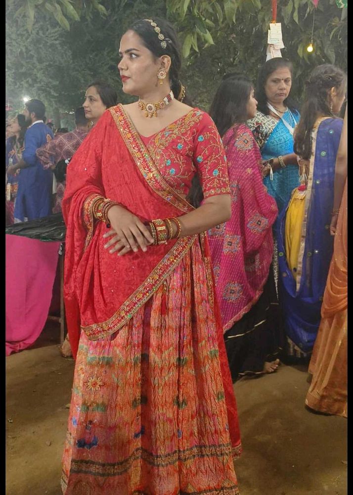 Lahenga With Blouse Peice And Dupatta