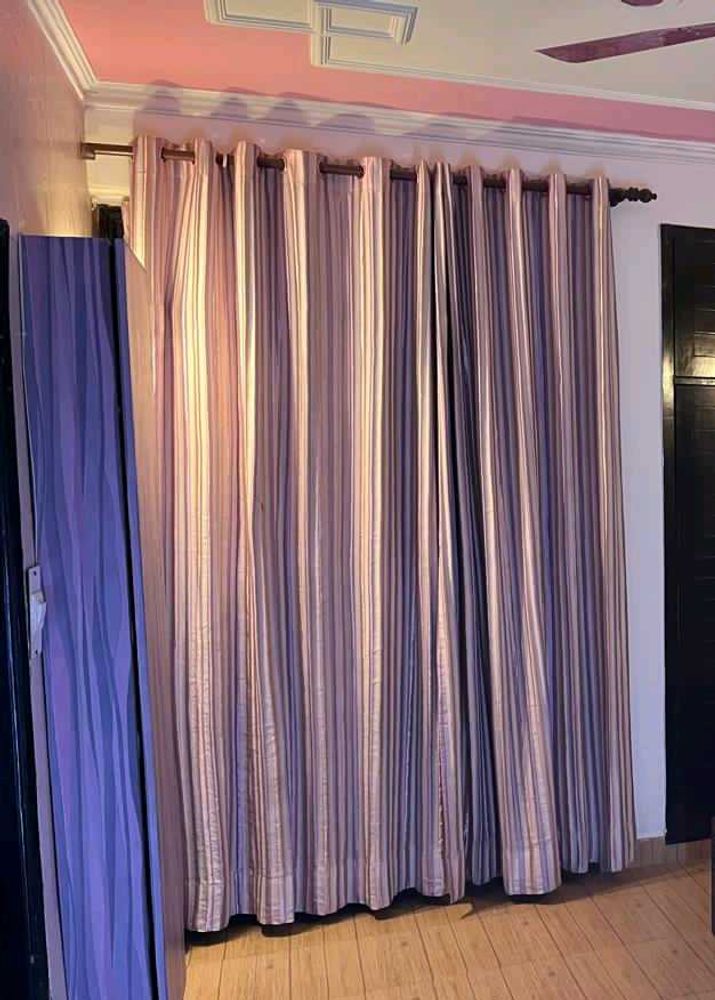 Elegant Striped Window Curtains