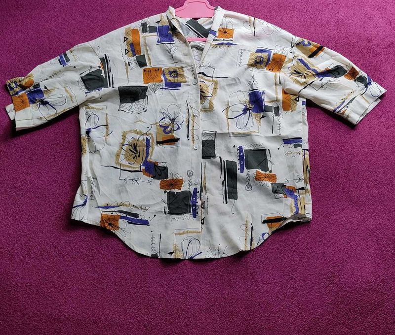 Vintage Patterned Blouse