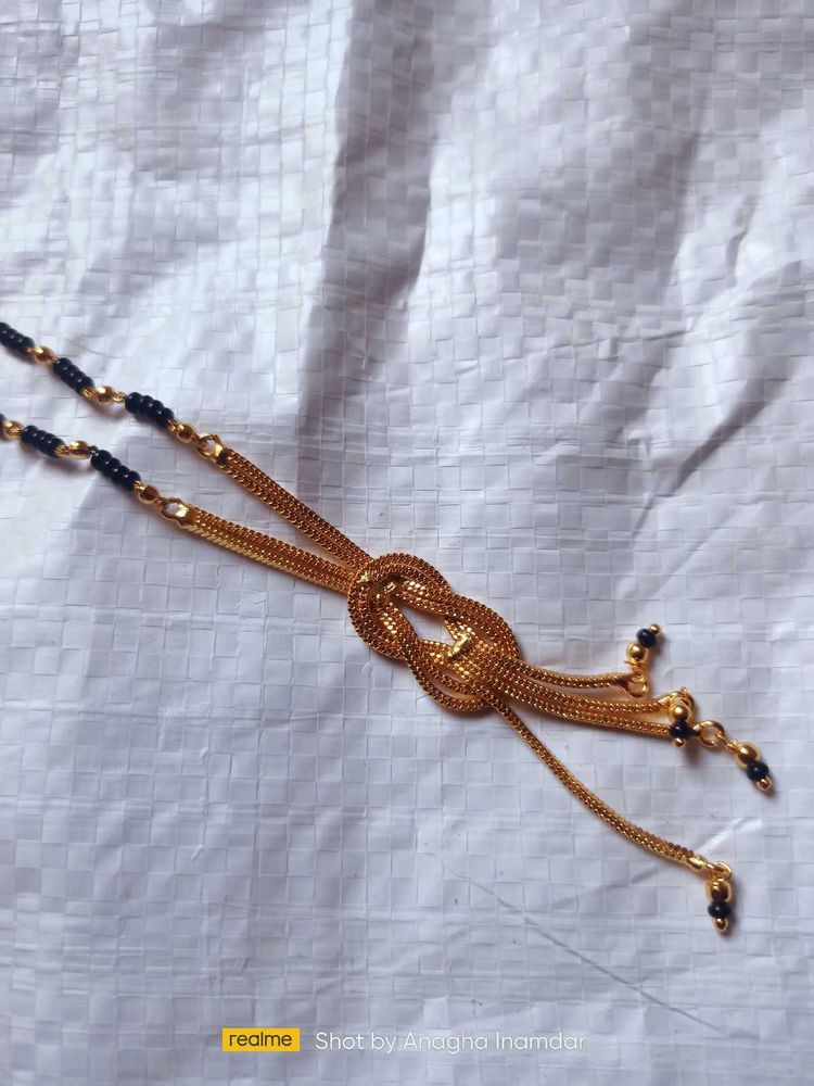 1 Gram Gold  Short Mangalsutra