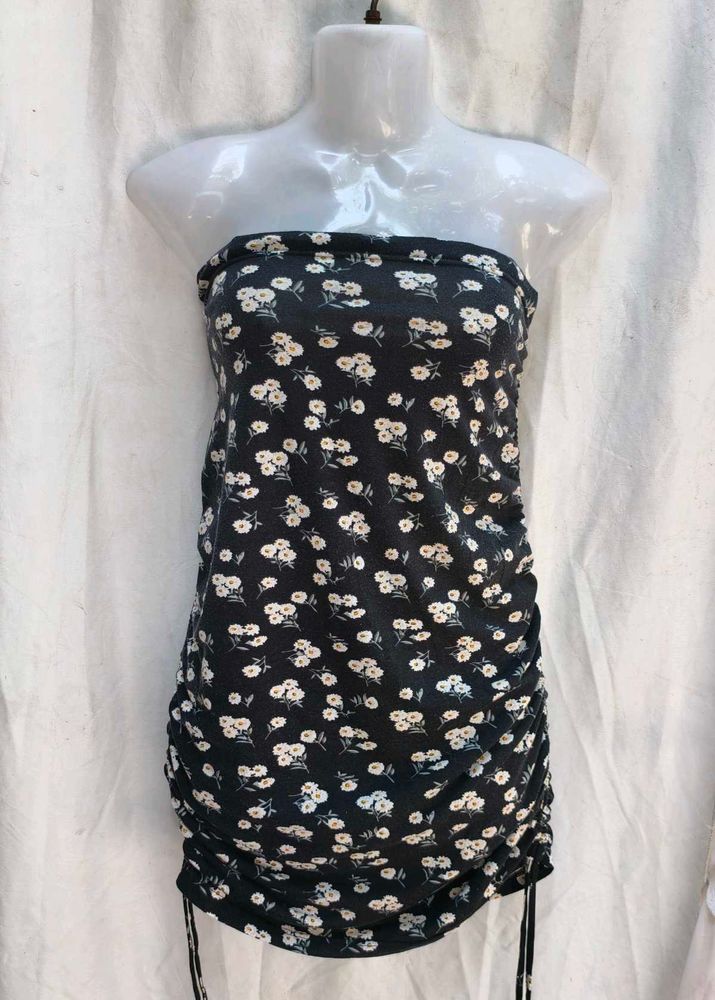 Floral Tube Mini Dress