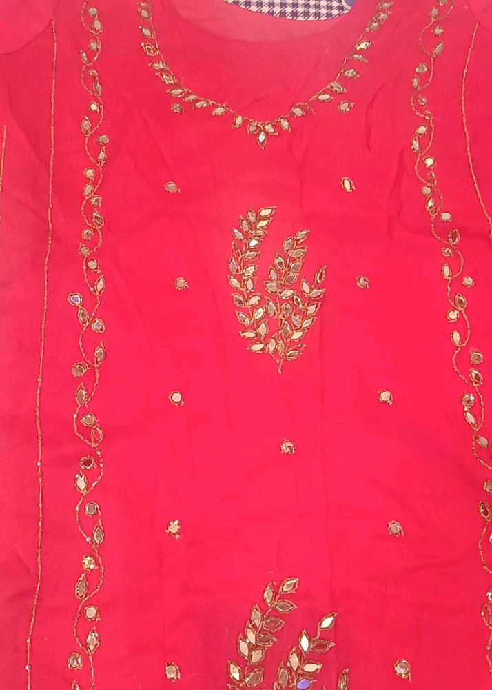 Pakistani Full kashidakari hand work shadi wala 3p