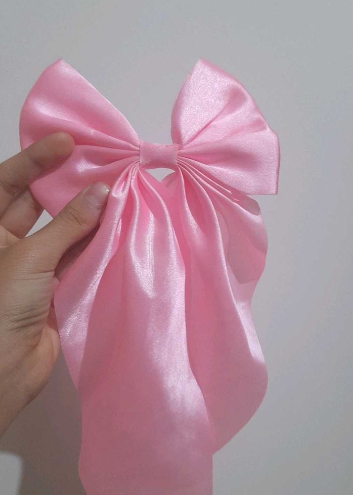 Pink Hair Bow Clip 🎀