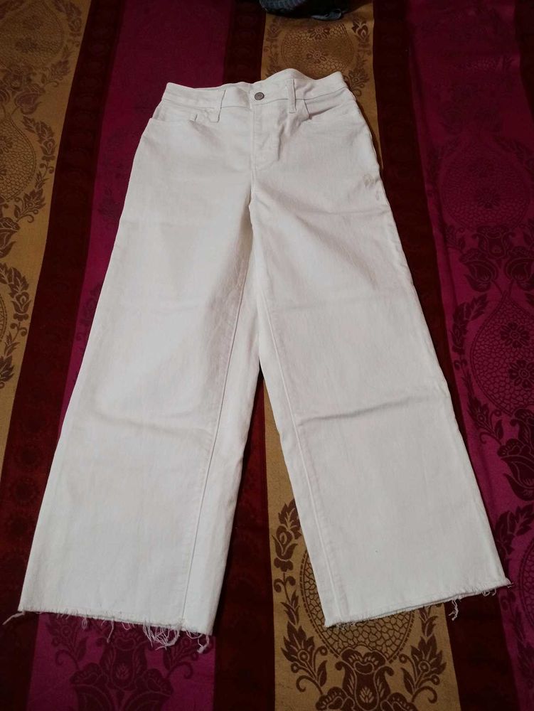 White Wide Leg Jeans
