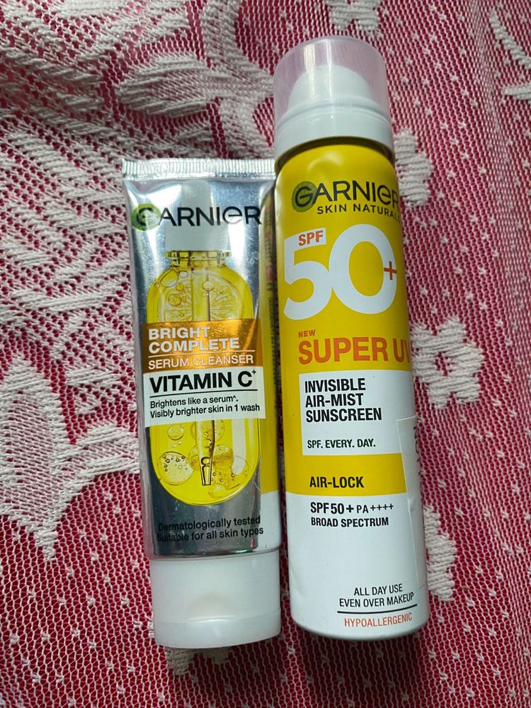 Garnier Facewash+ Sunscreen SPF 50 PA+++