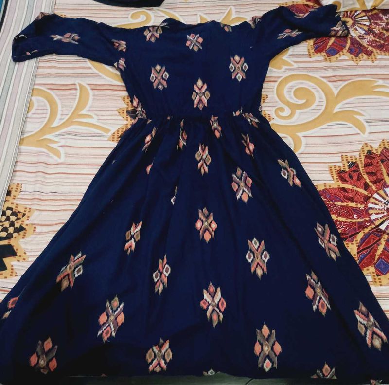 Elegant Navy Blue Dress