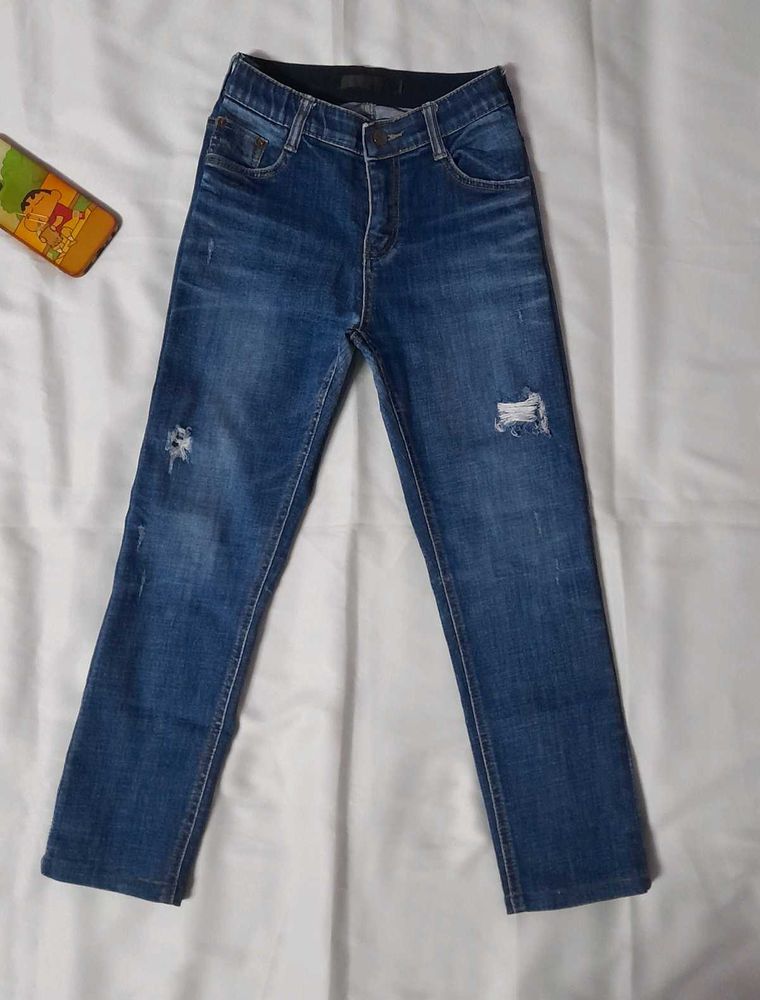 Blue Straight Fit Jean