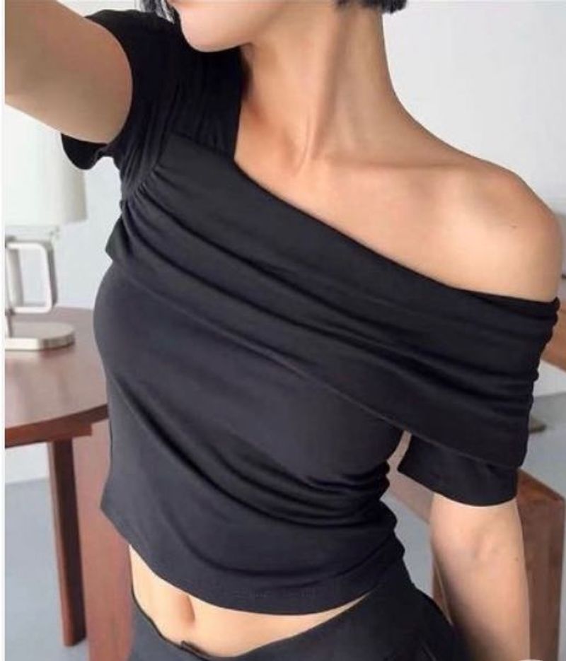 Chic Black Off-Shoulder Top