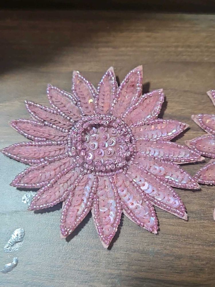 Floral  beaded handmade earrings