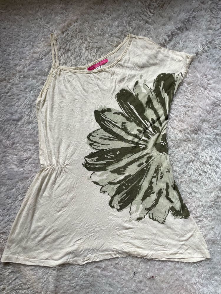 Y2K Floral Print Top