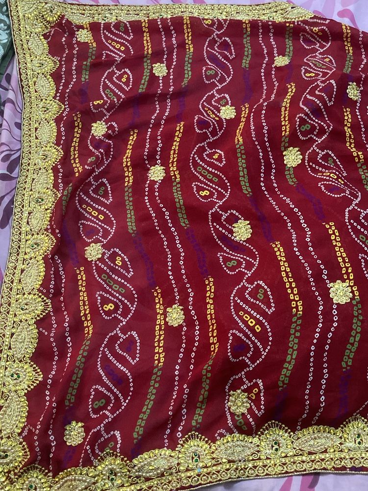 New Bandhini Full Work Saree