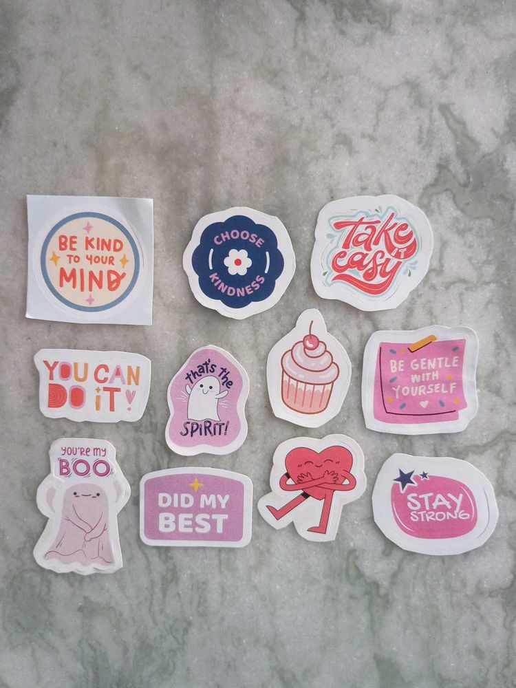 Motivational Stickers 🌸🧁