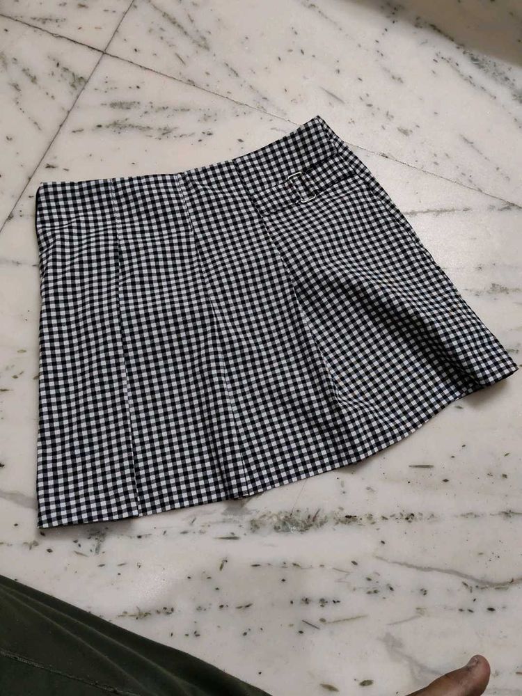 Gingham Mini Skirt