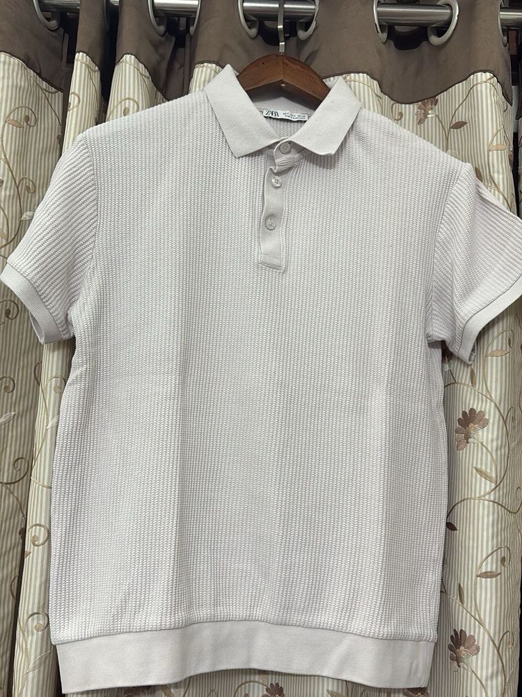 Stylish Light Beige Polo Shirt