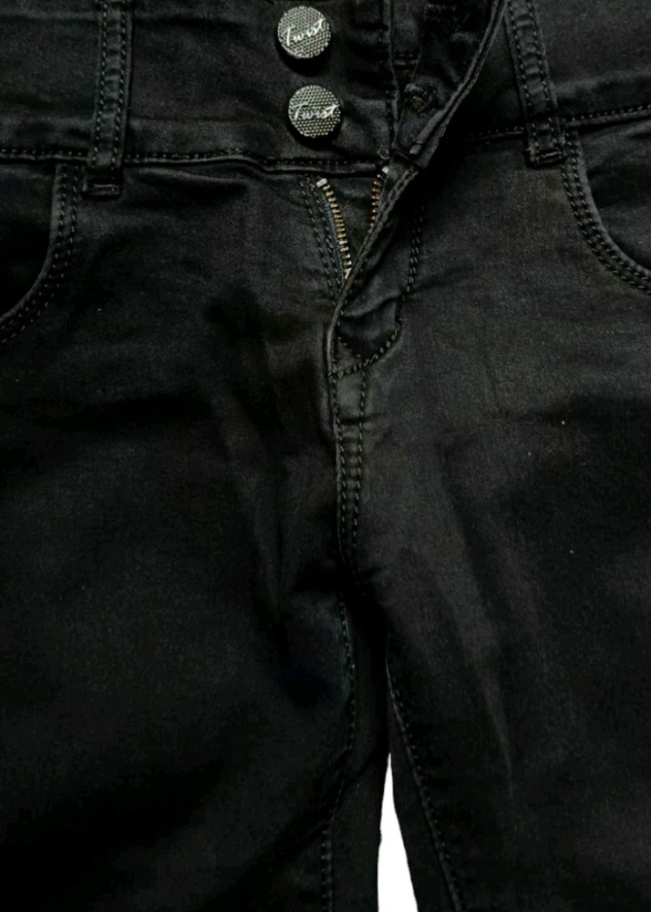 Jet Black Women Jeans