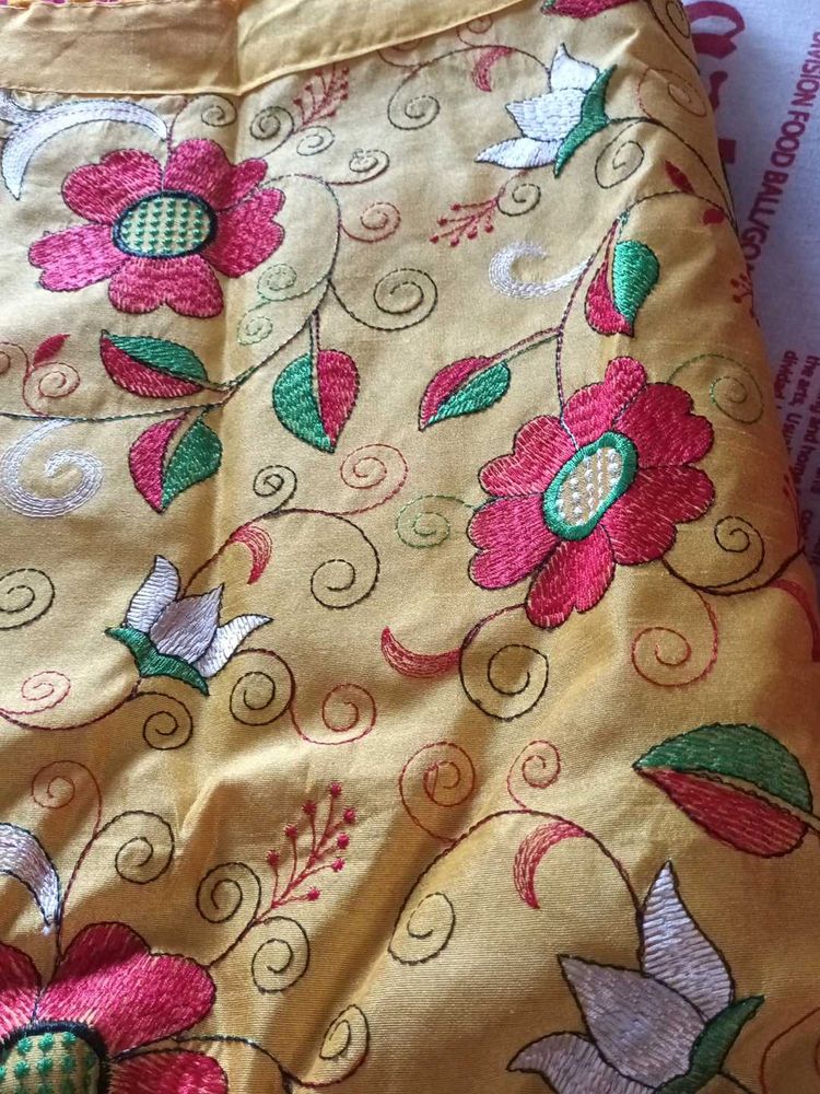 Floral Embroidered Saree