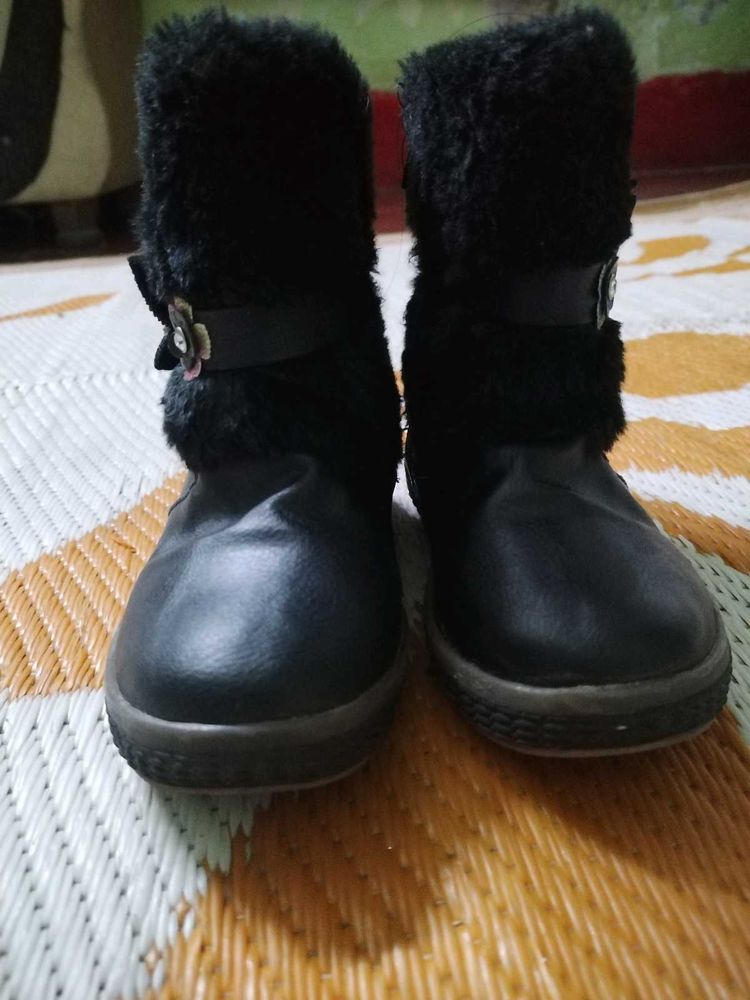 Kids Black Boots