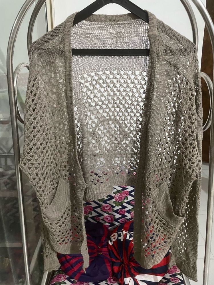 Crochet Knit Cardigan