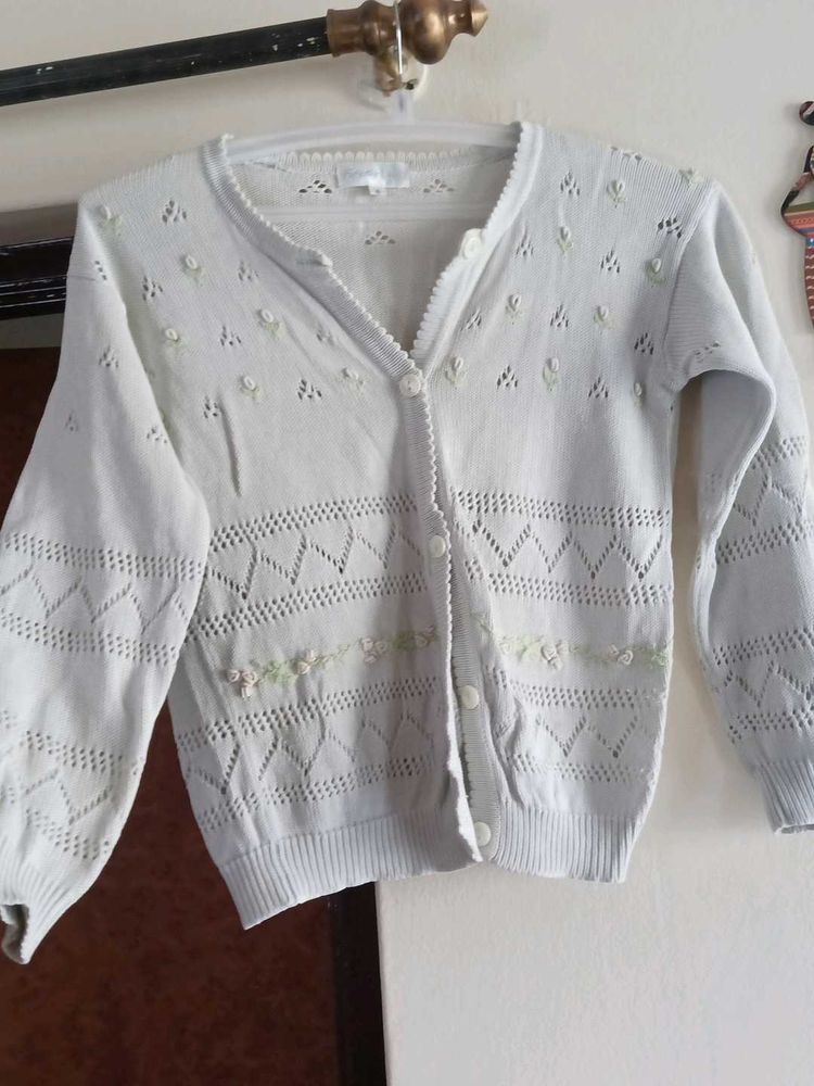 Floral Knit Cardigan