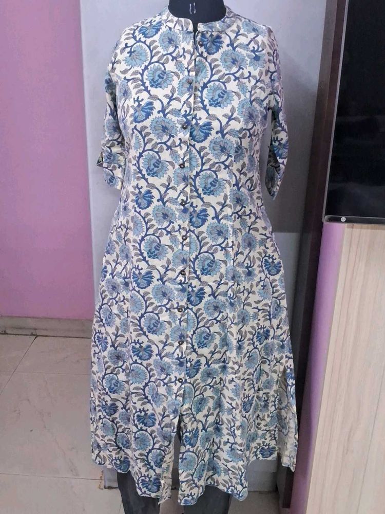 Floral Print Kurta