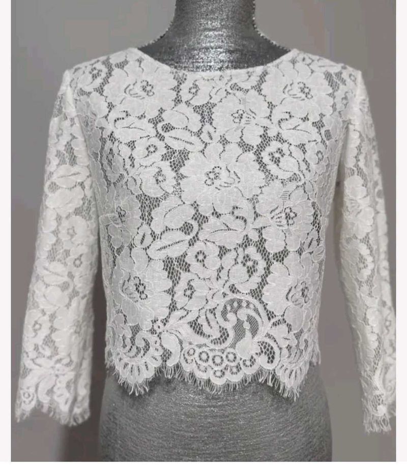 Old Money Premium Lace Blouson For Women