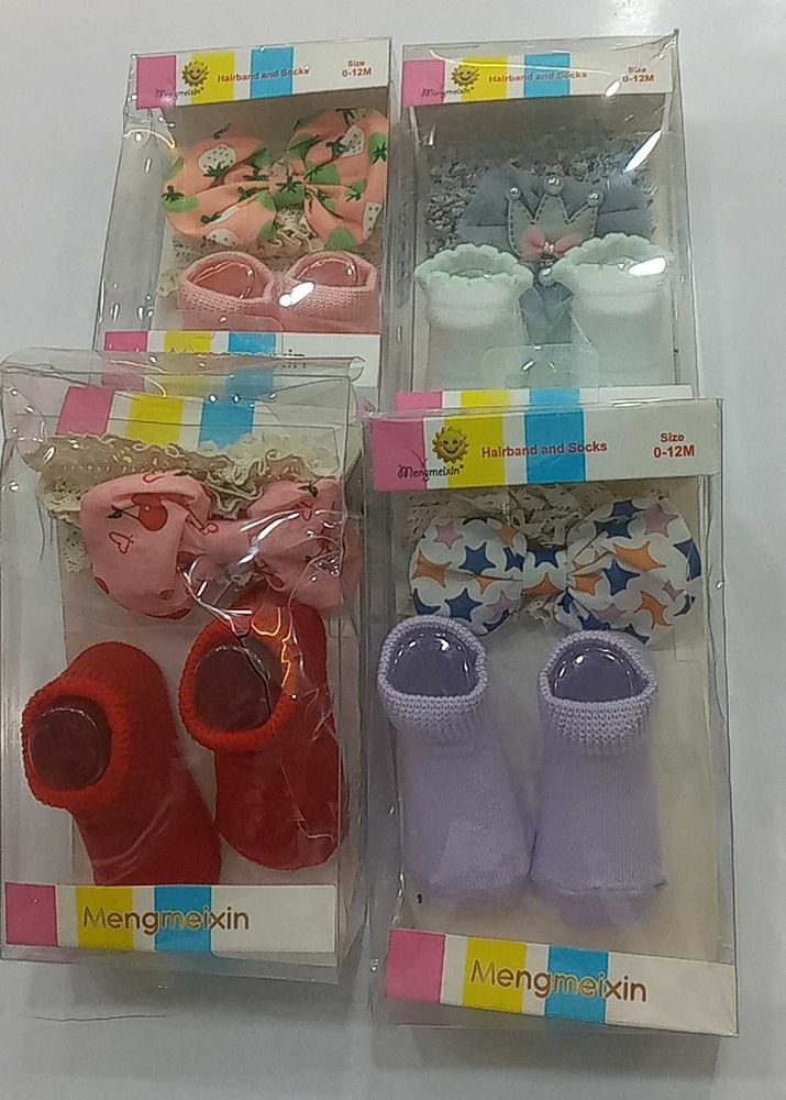 Hair Band And Socks/shoes Set