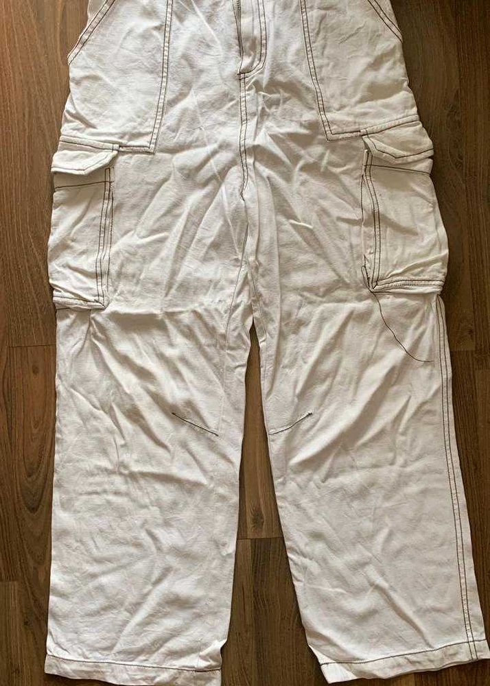 White Cargo Pants