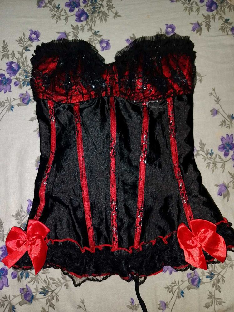 Red &amp; Black Gothic corset