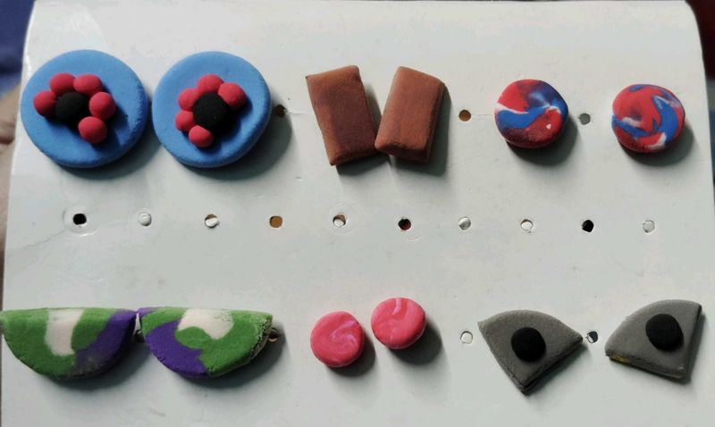 Weightless Handmade Air Dry Clay Earrings