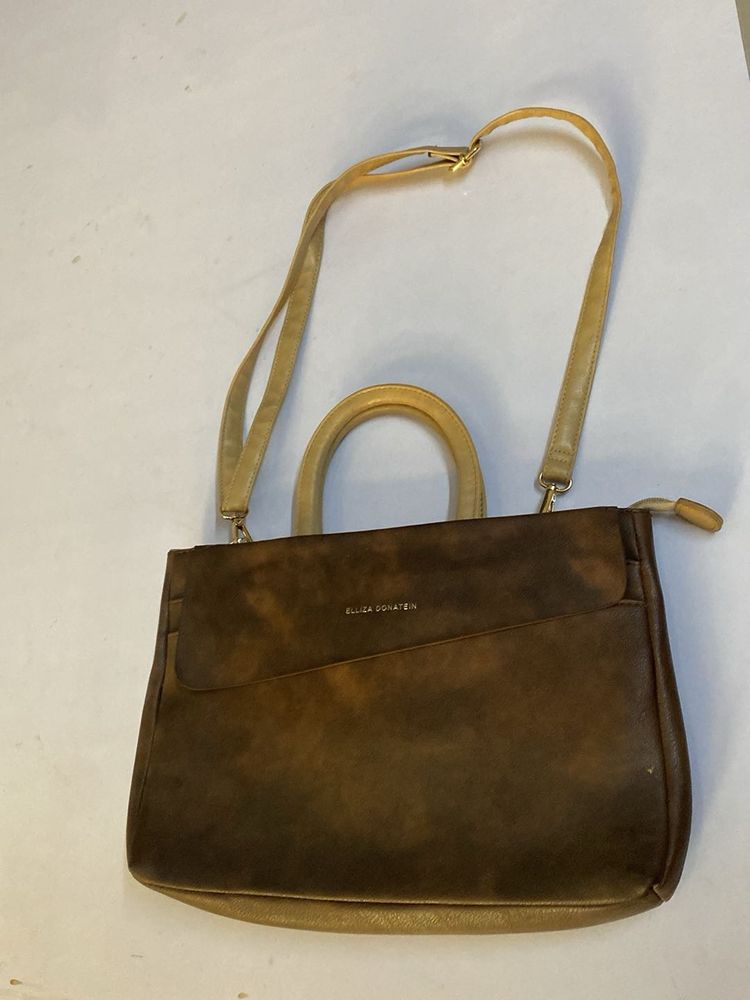 Elegant Brown Handbag/ Laptop Bag