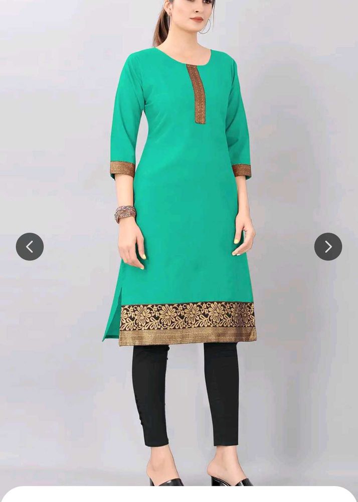 Teal &amp; Gold Kurti