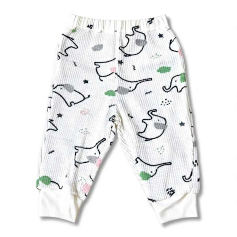 Cute Elephant Print Baby Pants