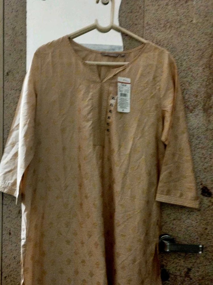 Elegant Beige Kurta