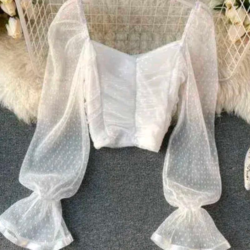 White Crop Top