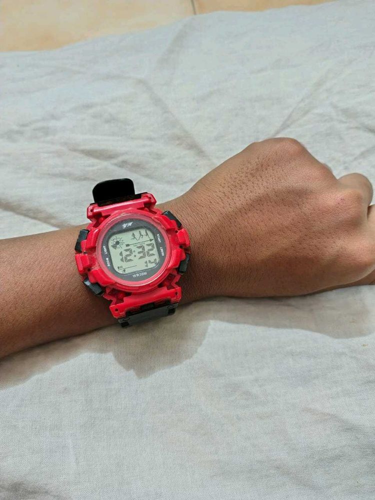 Red And Black Kids Sports Watch