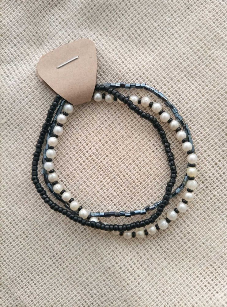 Black Bracelets Stack 🖤✨