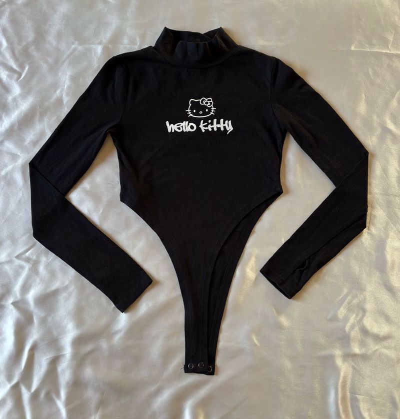 Forever21 Hello Kitty Black Bodysuit