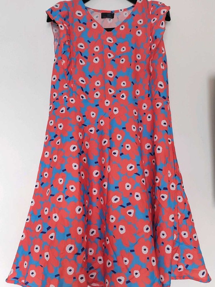 Floral Print Sleeveless Dress