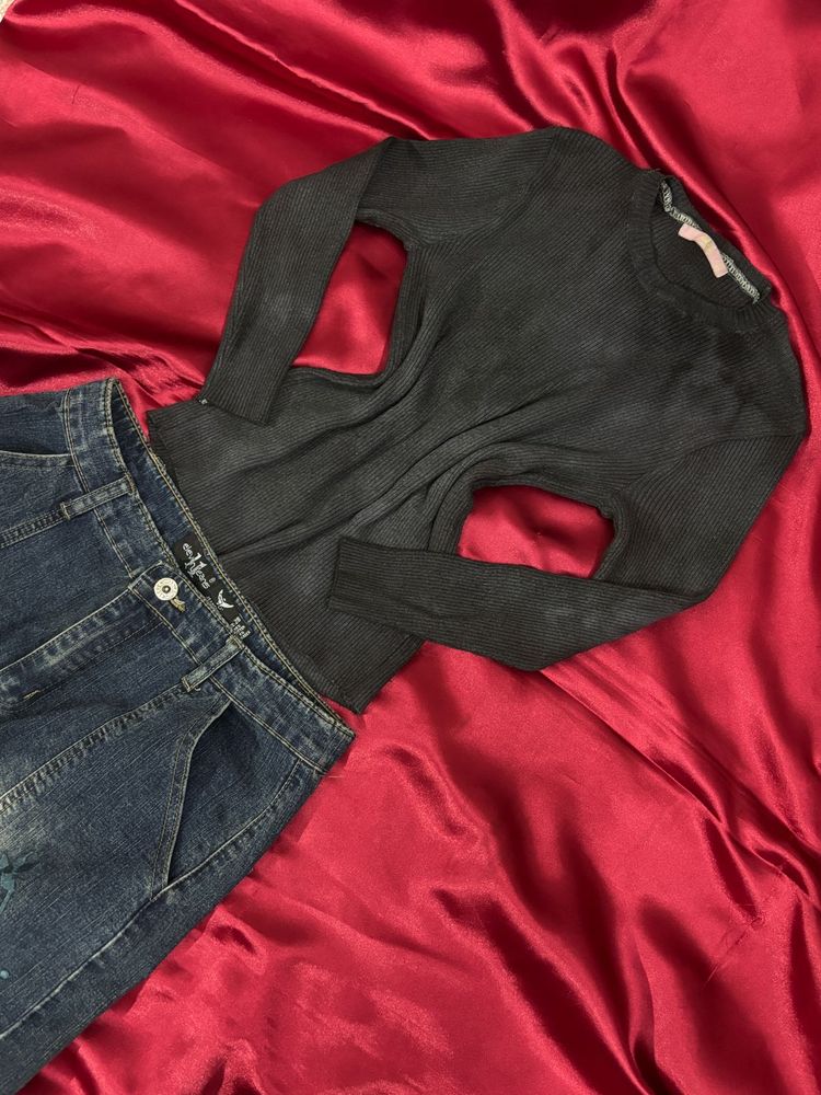 Y2k Faded Fitted Top for Winters